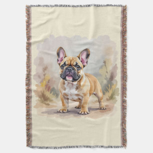 Franse Bulldog Tan Vaalbruin Kleurige Schattige Fr Deken