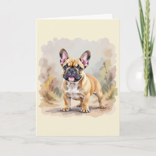 Franse Bulldog Tan Vaalbruin Kleurige Schattige Fr Kaart