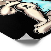 Franse Bulldog Tattoos waar ik van hou, pap die gi Poster (Hoek)