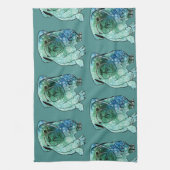 Franse Bulldog Tea Towel Theedoek (Verticaal)