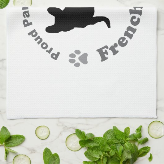 Franse Bulldog Theedoek (Gevouwen)