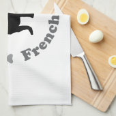 Franse Bulldog Theedoek (Quarter Fold)