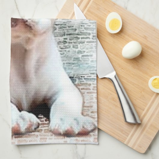 Franse Bulldog Theedoek (Quarter Fold)