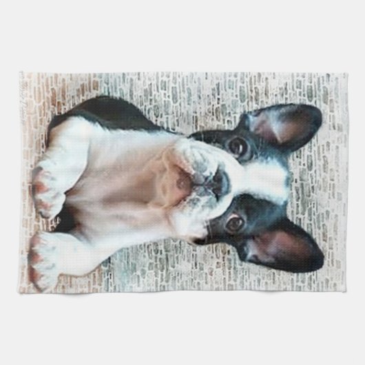 Franse Bulldog Theedoek (Horizontaal)