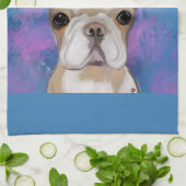 FRANSE BULLDOG        THEEDOEK (Gevouwen)