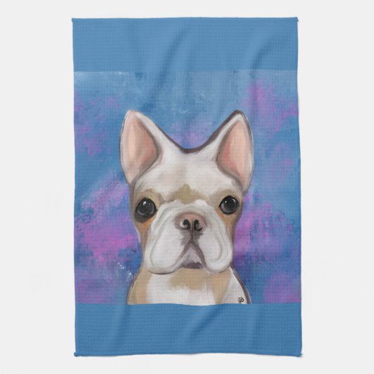 FRANSE BULLDOG        THEEDOEK (Verticaal)