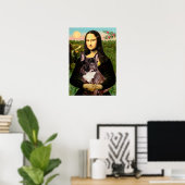 Franse Bulldog (tigersch) - Mona Lisa Poster (Thuiskantoor)