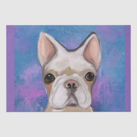 Franse Bulldog Tissuepapier (Voorkant)