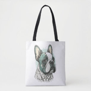 Franse bulldog tote bag