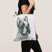Franse bulldog tote bag (Dichtbij)
