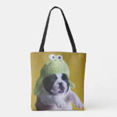 Franse Bulldog Tote Bag (Achterkant)