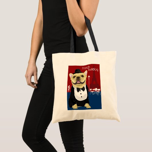 Franse Bulldog Tote Bag (Voorkant (product))