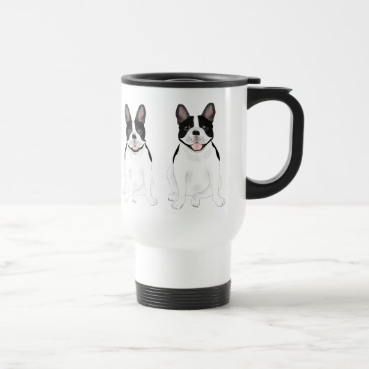 Franse Bulldog Travel Mug Reisbeker (Rechts)