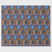 Franse Bulldog Trick-or-Treating Halloween kostuum Cadeaupapier (Vlak)