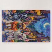 Franse Bulldog Trick-or-Treating Halloween kostuum Legpuzzel (Horizontaal)