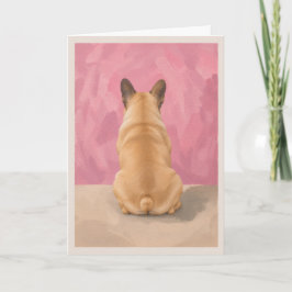 Franse Bulldog Troostkaart voor Huisdieren Kaart