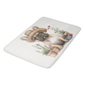 Franse Bulldog Tuinieren Bloempotten Badmat (Gekanteld)