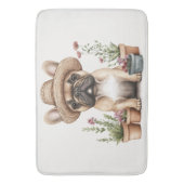 Franse Bulldog Tuinieren Bloempotten Badmat (Voorkant Verticaal)