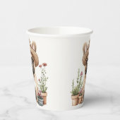 Franse Bulldog Tuinieren Bloempotten Papieren Bekers (Links)