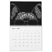 Franse Bulldog Typografie Kalender (Mar 2027)