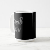 Franse Bulldog Typografie Koffiemok (Voorkant links)