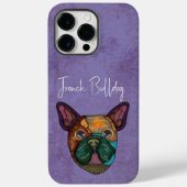 Franse Bulldog Ugly Face Hoesje-Mate iPhone Case (Achterkant)
