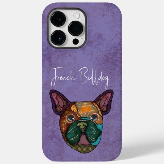 Franse Bulldog Ugly Face Hoesje-Mate iPhone Case (Achterkant)