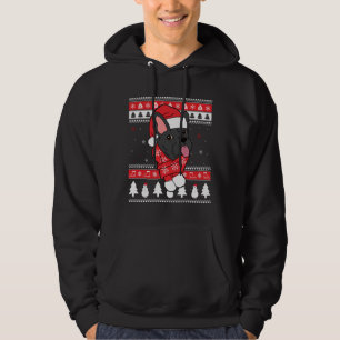 Franse Bulldog Ugly Kerstmis Hoodie