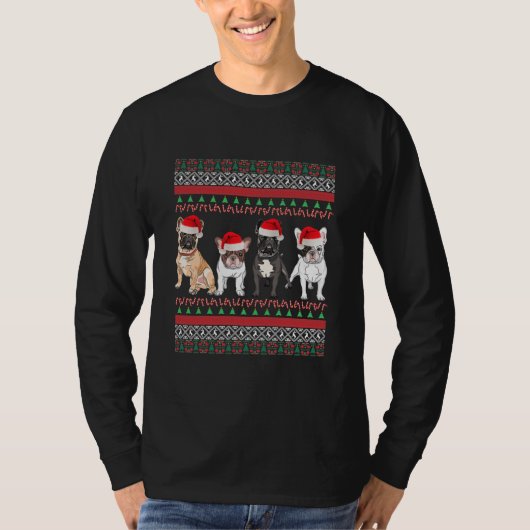 Franse Bulldog Ugly kerstSweater Essential T-shirt (Voorkant)