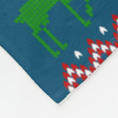 Franse Bulldog Ugly kerstSweater Xmas Pajama Fleece Deken (Hoek)