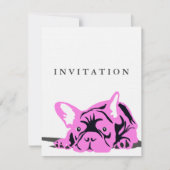Franse Bulldog Uitnodiging (Voorkant)