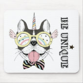 Franse Bulldog Unicorn Muismat (Voorkant)