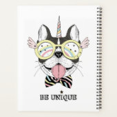 Franse Bulldog Unicorn Planner (Achterkant)