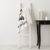 Franse Bulldog Unicorn Sherpa Deken (In situ)