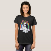 Franse Bulldog Unicorn Shirt Girls Space Galaxy vo (Voorkant volledig)