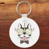 Franse Bulldog Unicorn Sleutelhanger (Voorkant)