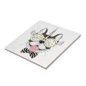 Franse Bulldog Unicorn Tegeltje (Zijkant)