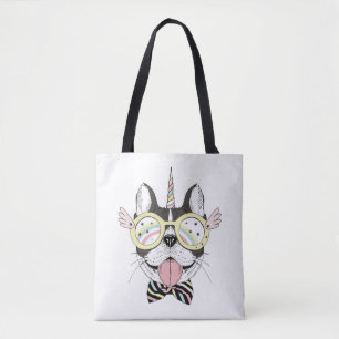 Franse Bulldog Unicorn Tote Bag