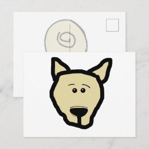 Franse Bulldog Vaalhartekartentekening Briefkaart