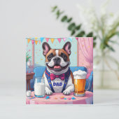 Franse Bulldog Vader Vaderdag (Staand voorkant)