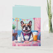 Franse Bulldog Vader Vaderdag Kaart (Achterkant)