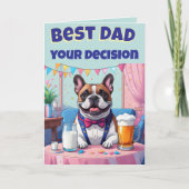 Franse Bulldog Vader Vaderdag Kaart (Voorkant)