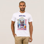 Franse Bulldog Vader Vaderdag T-shirt (Voorkant volledig)
