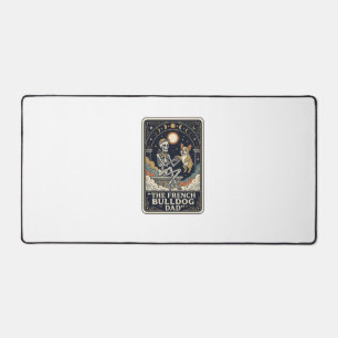 Franse Bulldog Vader Vintage Skelet Tarot T-shirt_ Bureaumat