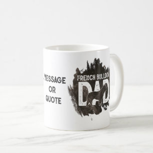Franse Bulldog Vaderdag Hondenliefhebber Cute Koffiemok