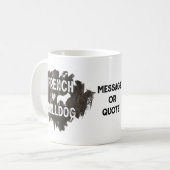 Franse Bulldog Vaderdag Hondenliefhebber Cute Koffiemok (Voorkant links)