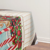 Franse Bulldog Vakantie Bakken: Feestelijke Kerstm Tafelkleed (Voorbeeld)