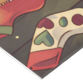 Franse Bulldog Vakantie Bakken: Feestelijke Kerstm Tafelkleed (Gekanteld)