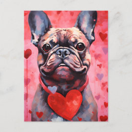 Franse Bulldog Valentijnsdag Briefkaart