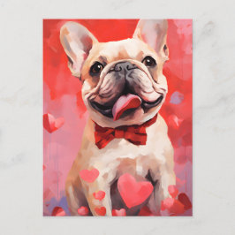Franse Bulldog Valentijnsdag Briefkaart